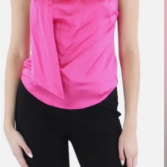 SER.O.YA | Omni Silk Top in Fuschia Size Small - Picture 2 of 4